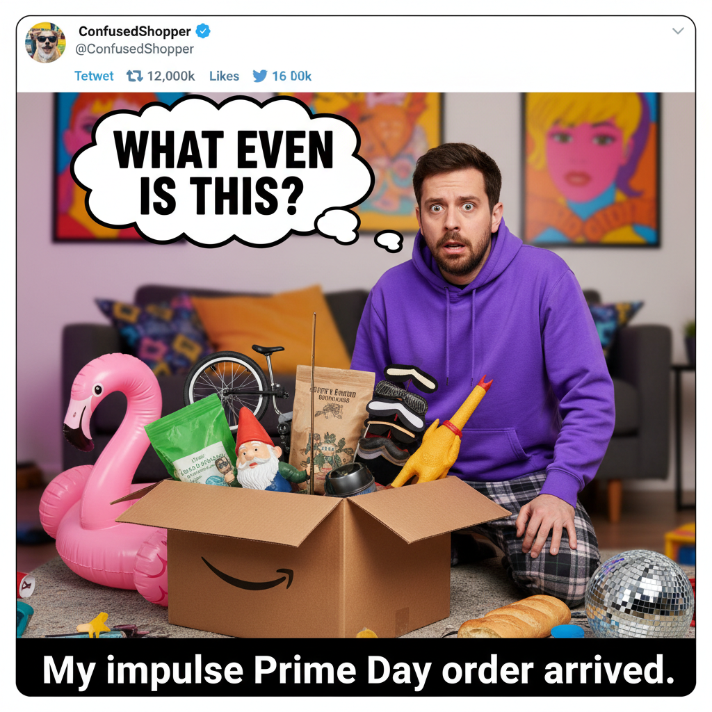 Me: *adds 17 things to cart* Also me: *receives package, forgets what I ordered*