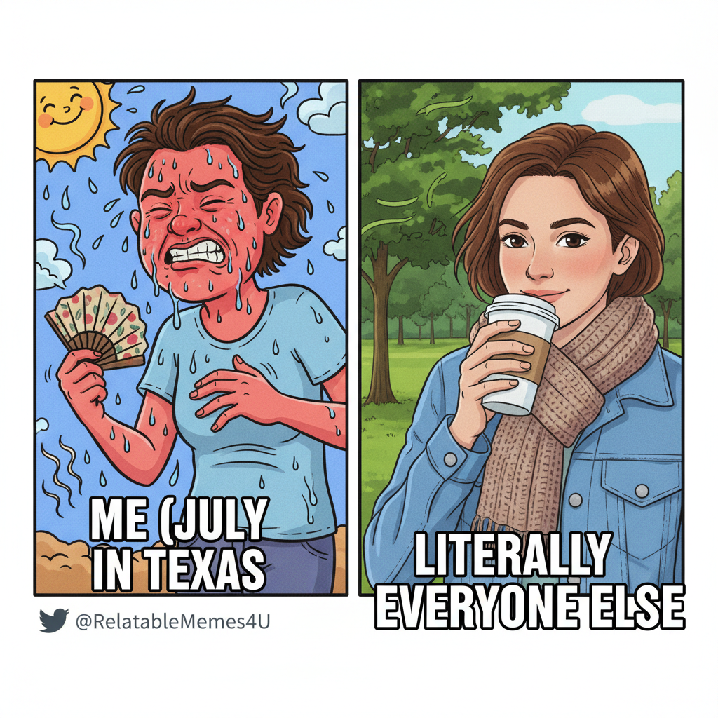 It's 70 degrees and sunny. My neighbor is already complaining it's 'too hot.' Peak Midwest.