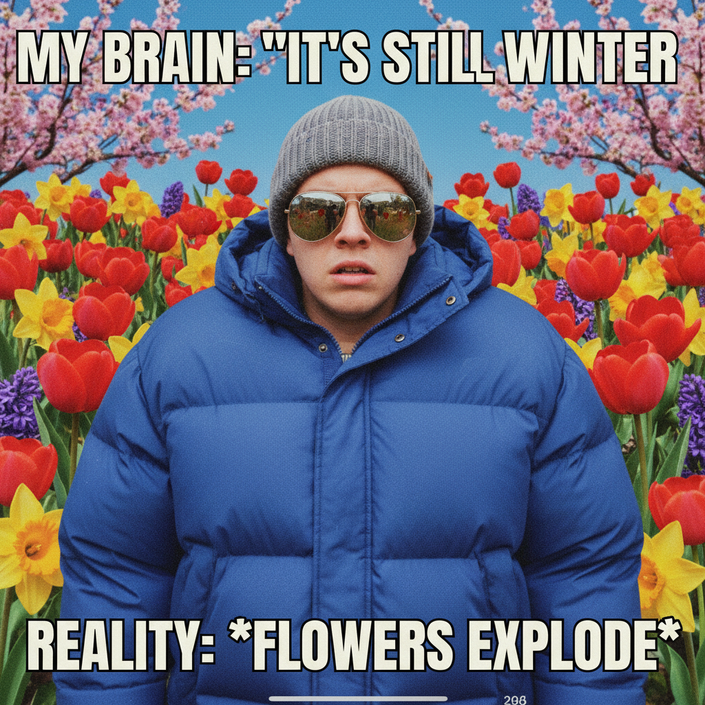 It's 70 degrees in February. My allergies are confused, my wardrobe is confused, I'm confused.