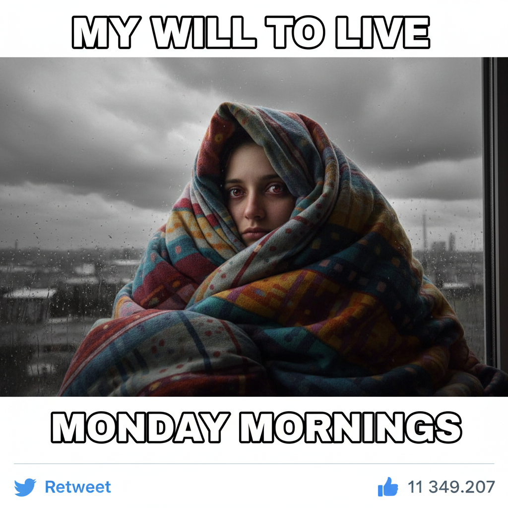 Seasonal depression hitting different this year. My only personality trait is 'cold'.