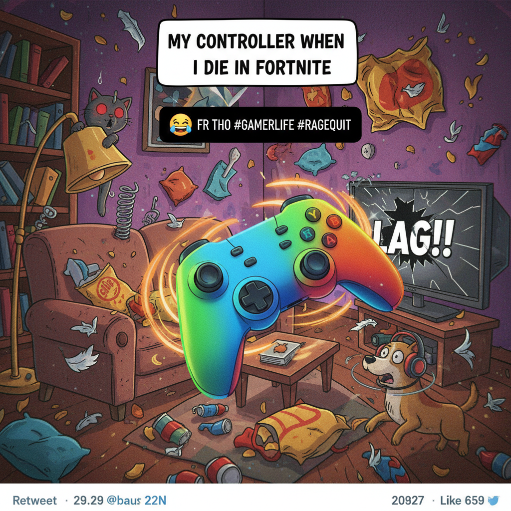 My controller just flew across the room. It wasn't my fault, the game cheated.