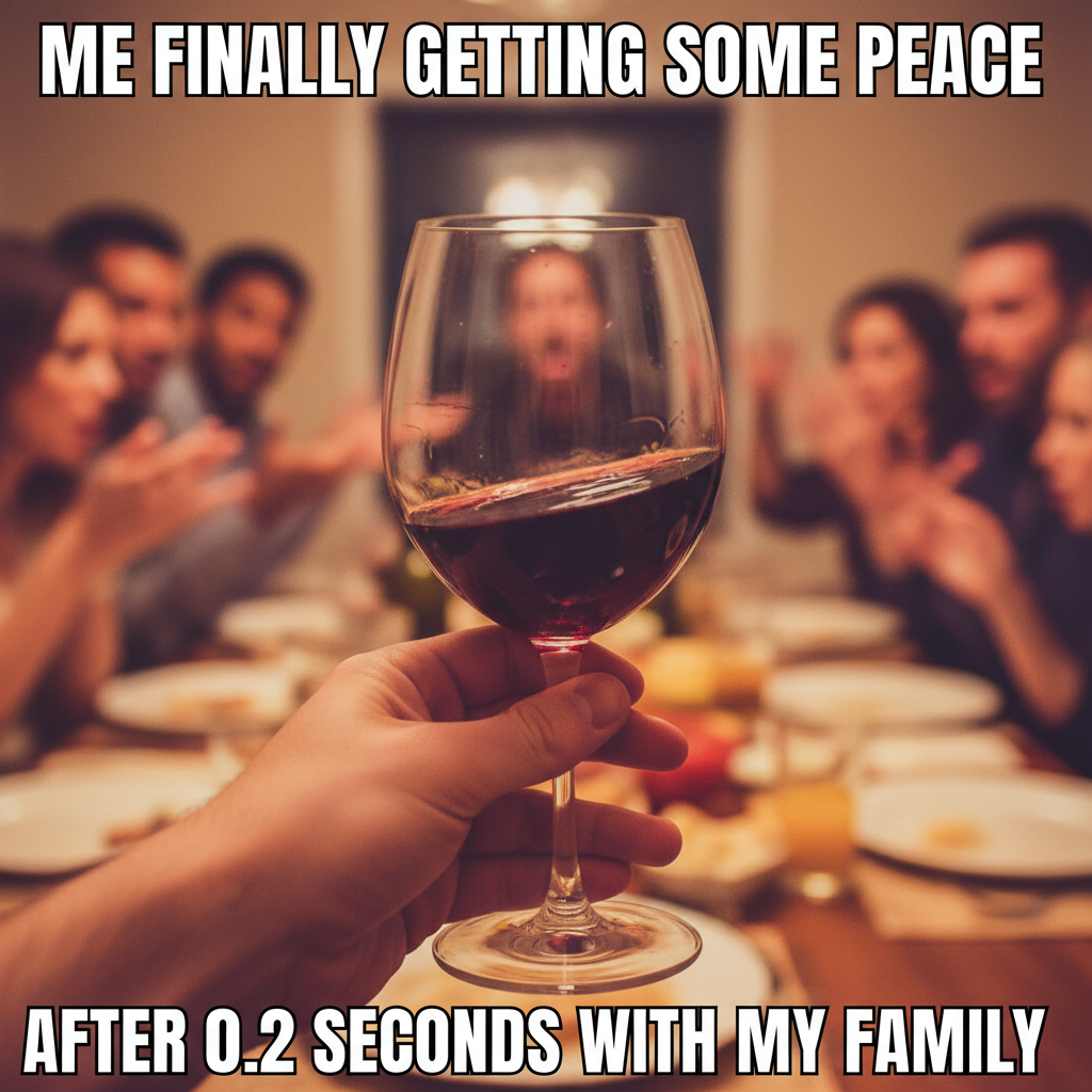 Holiday family dinner: My aunt just asked if I'm 'still single.' Pass the wine.