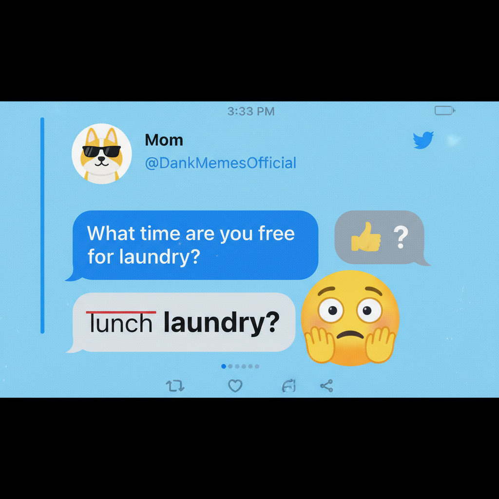My phone just autocorrected 'lunch' to 'laundry'. Guess I'm eating detergent today.