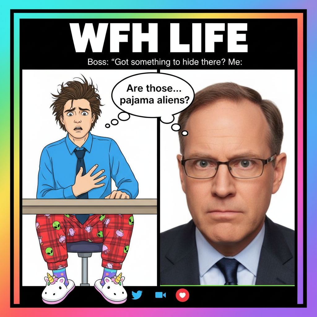 My boss just asked if I was wearing pajamas on Zoom. Sir, these are my 'work from home' clothes.