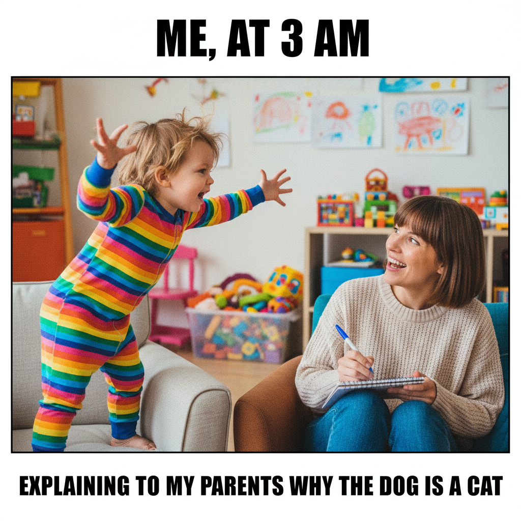 My toddler just explained the plot of their imaginary friend's day. I'm taking notes. #Parenting