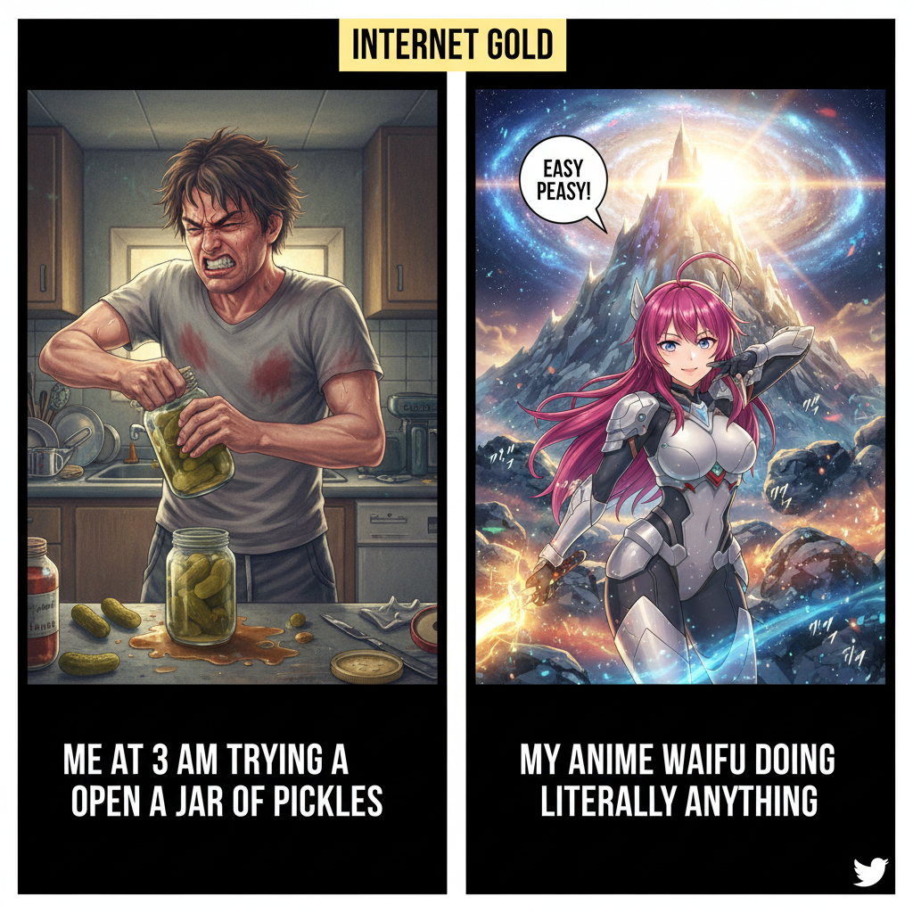 Me trying to adult vs. my favorite anime character handling the same situation.