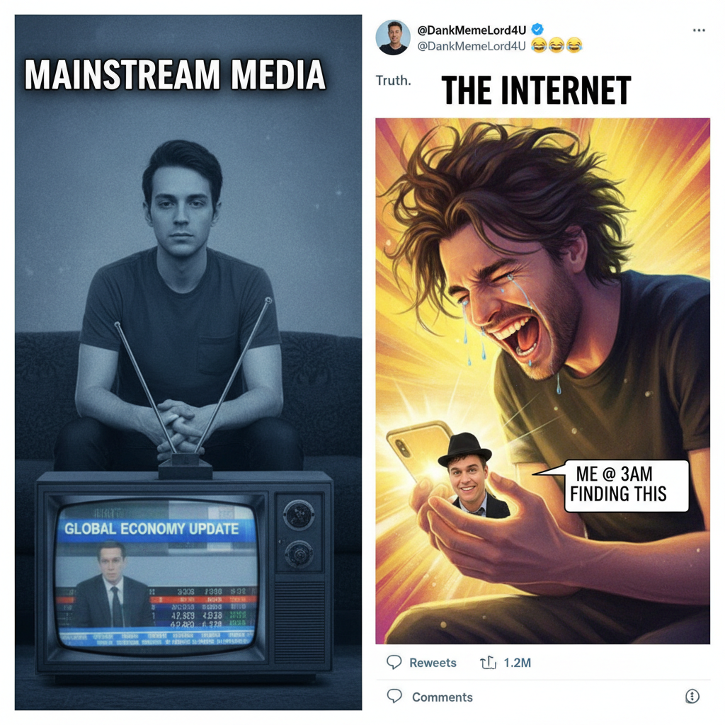 Me watching the news vs. Me watching literally any celebrity meme reaction.