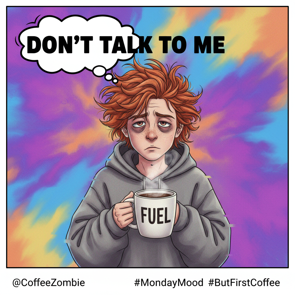 My blood type is coffee. My personality type is 'don't talk to me until I've had coffee'.