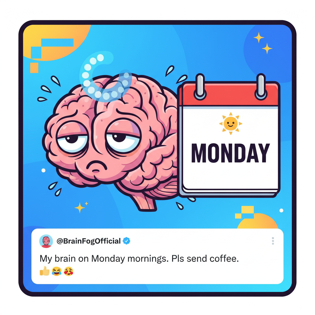 My brain on Monday morning: buffering... buffering... still buffering.