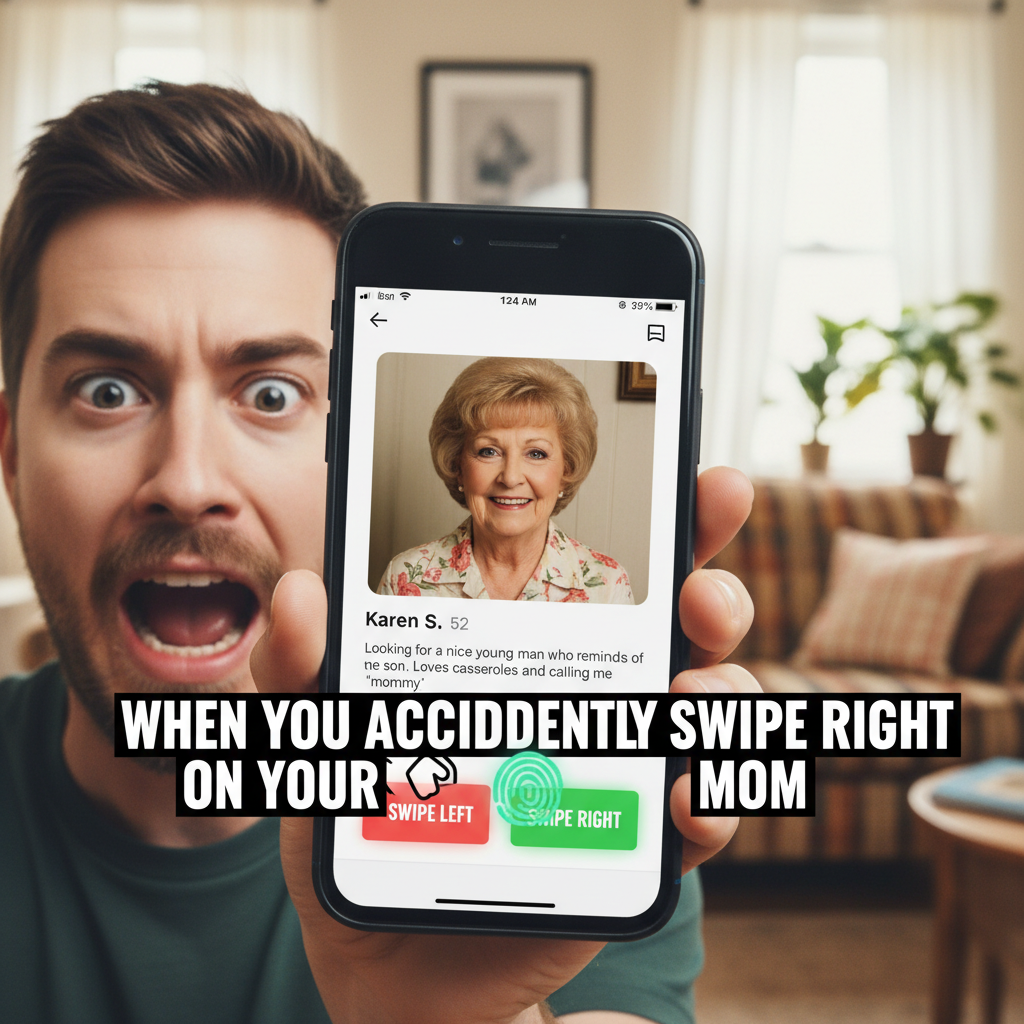 Matched with my ex's mom on Tinder. Send help. #DatingAppHorror