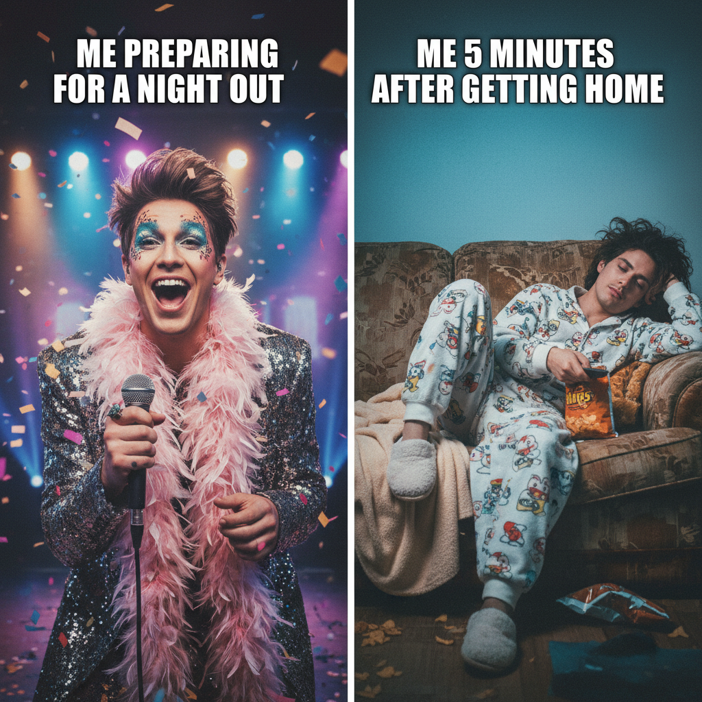 Friday night plans: going out. Friday night reality: PJs and debating if I should order pizza.