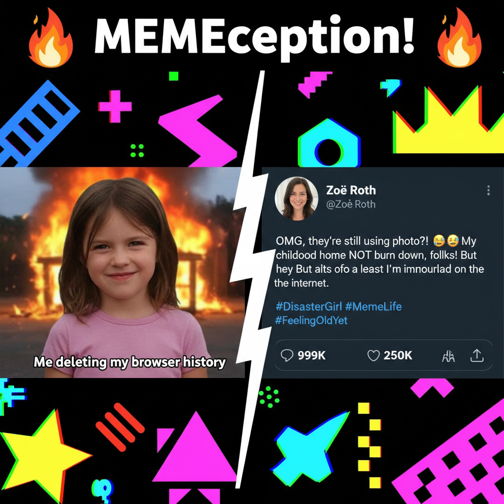 When a celebrity reacts to their own meme: The internet just broke. 💀