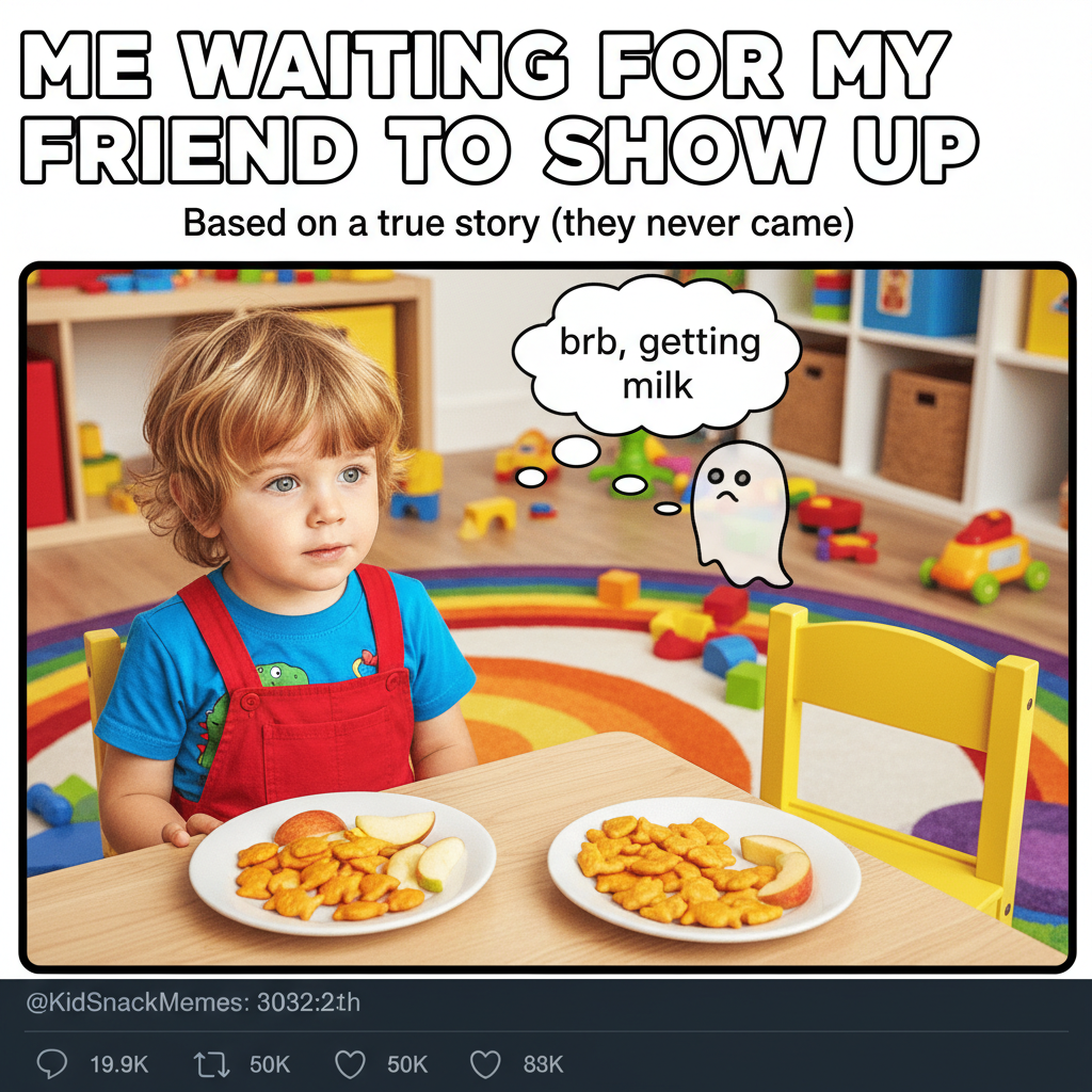 My kid just asked if their imaginary friend could have a snack. I said yes.