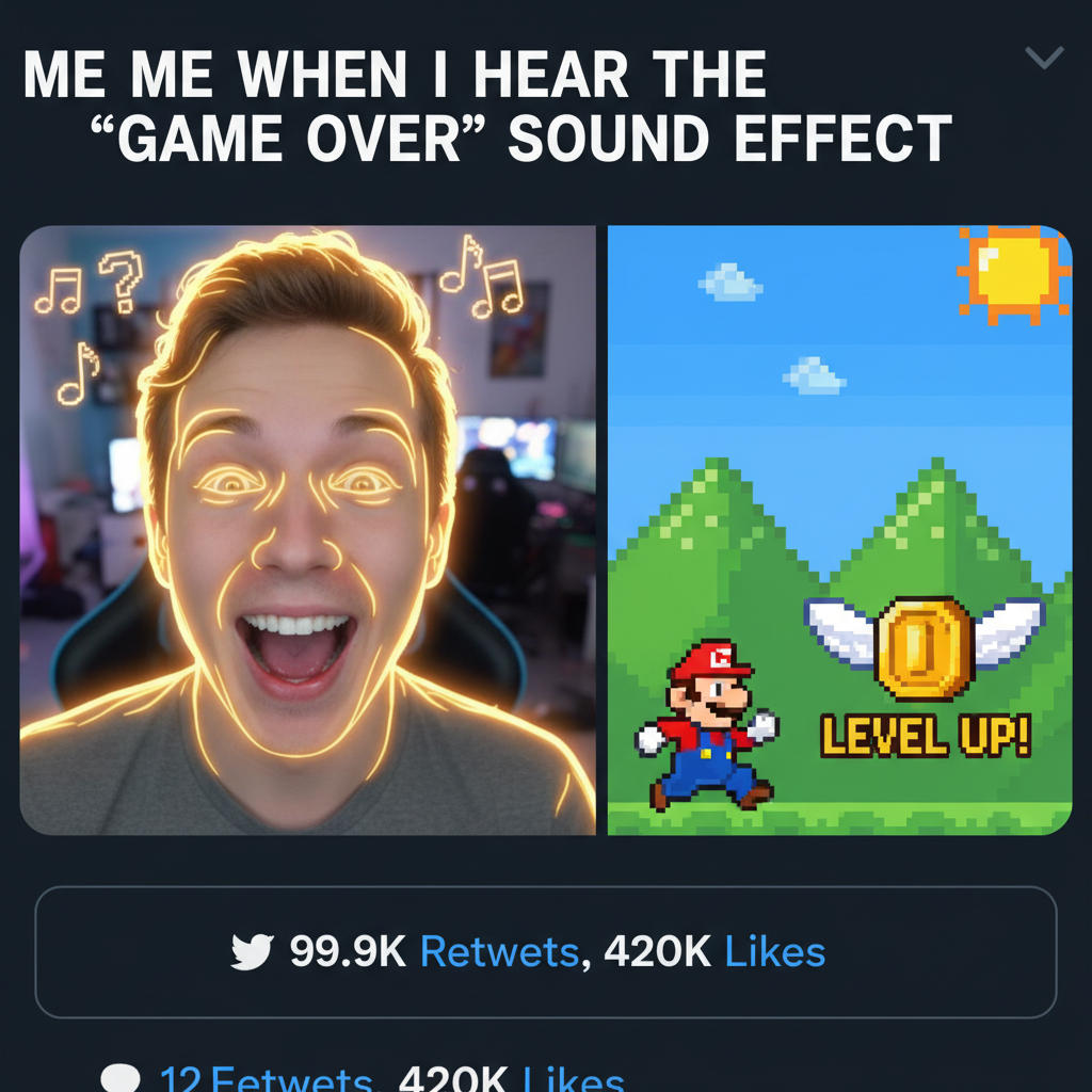Hearing that one specific sound effect from my childhood video game. Instant serotonin. #Nostalgia