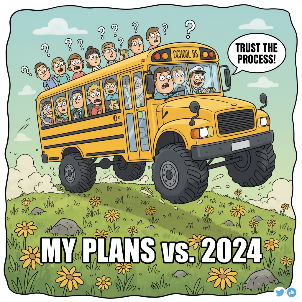 The bus driver just announced we're taking a 'scenic detour.' We're 2 blocks from my stop. 🚌