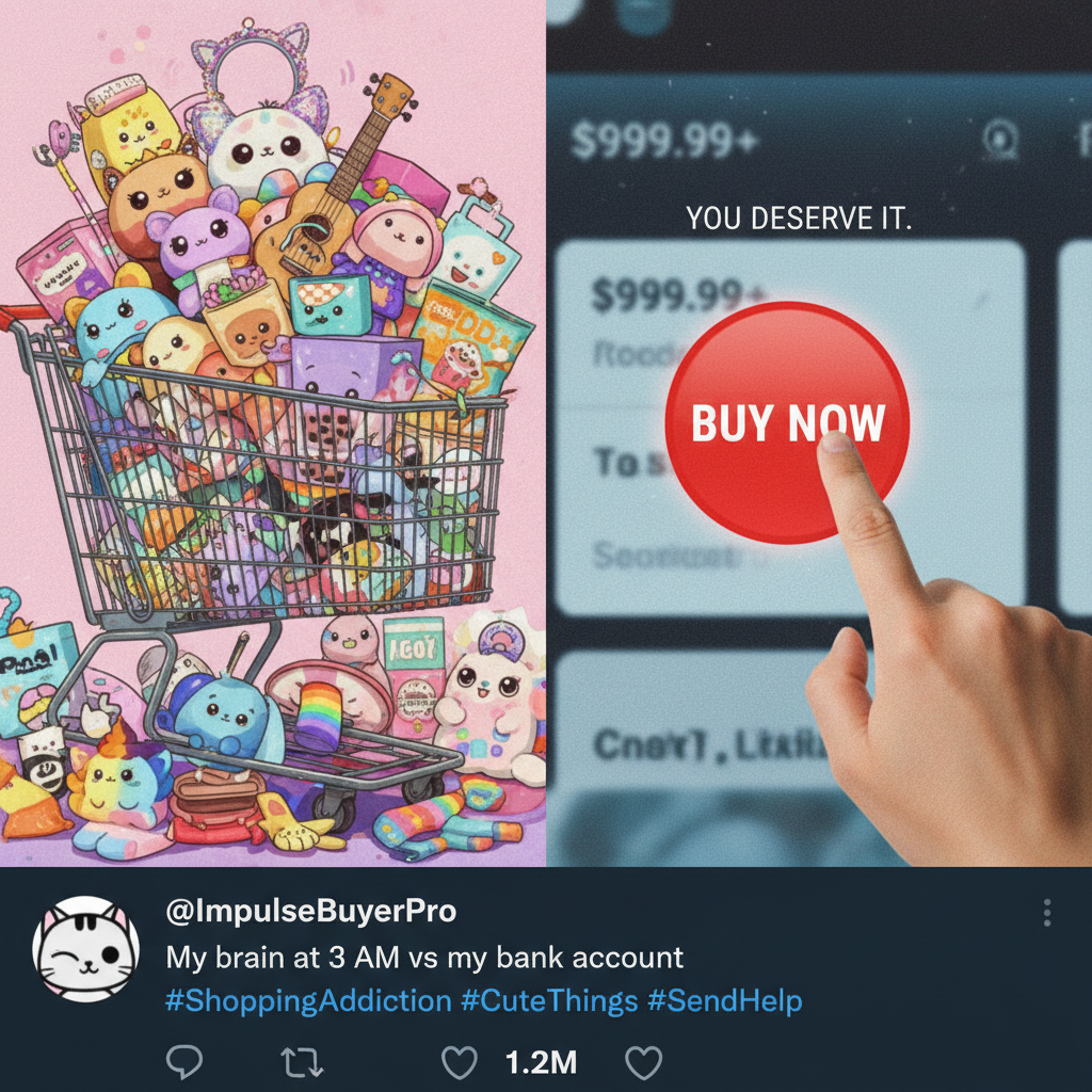 My online shopping cart is 90% 'I don't need this but it's cute'. Send help.