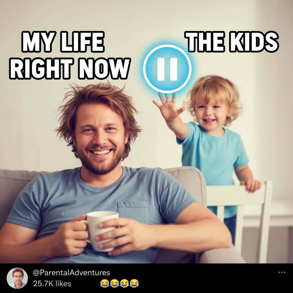 My kid just asked if we can 'pause' real life. I felt that in my soul.