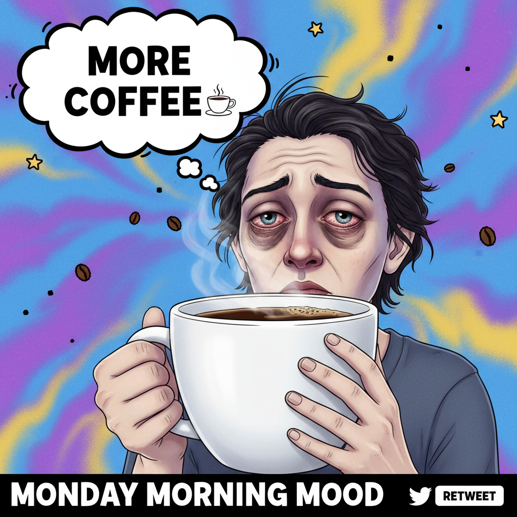 My blood type is coffee. My personality type is 'don't talk to me before my second cup'.