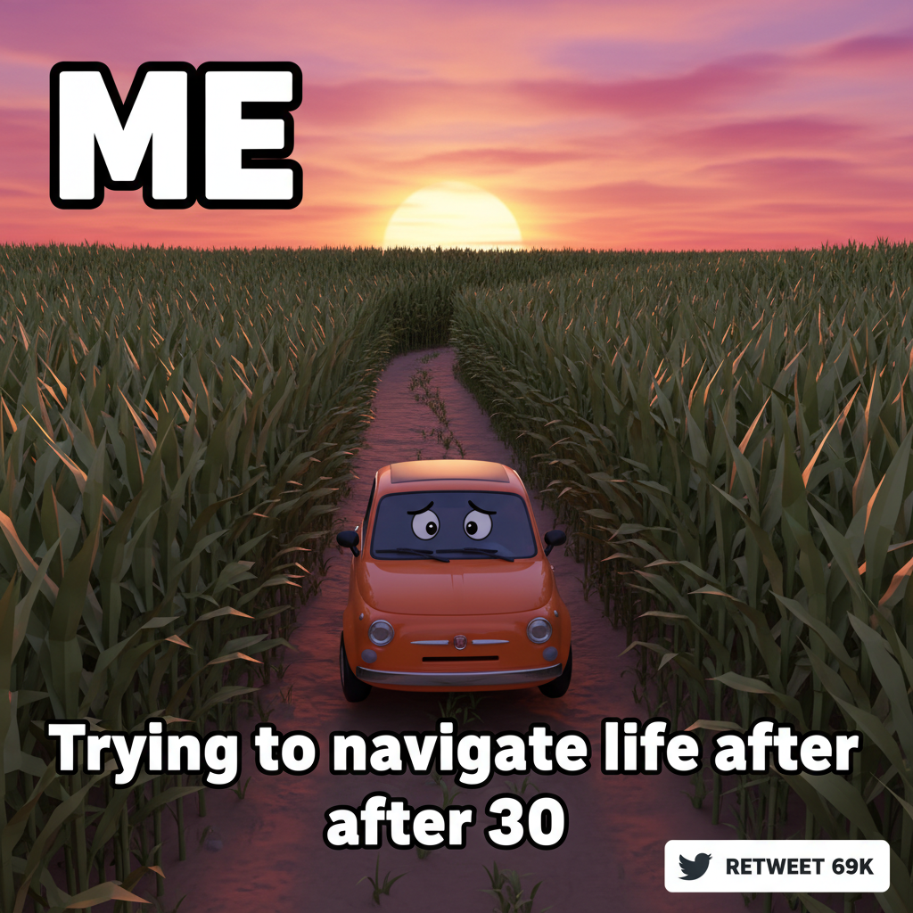 My 'scenic detour' turned into a 3-hour journey through a cornfield. Send snacks and GPS.