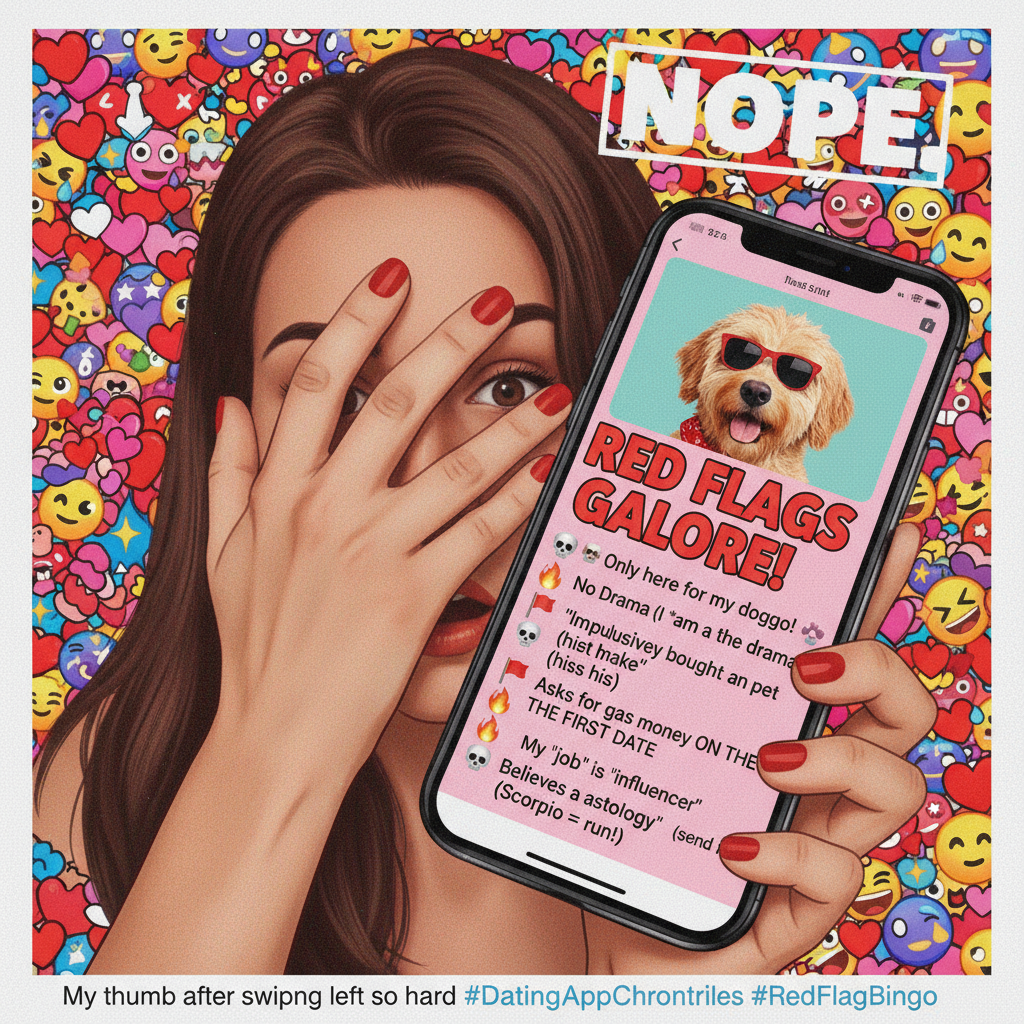 Dating apps are just a collection of red flags in human form. Send help.