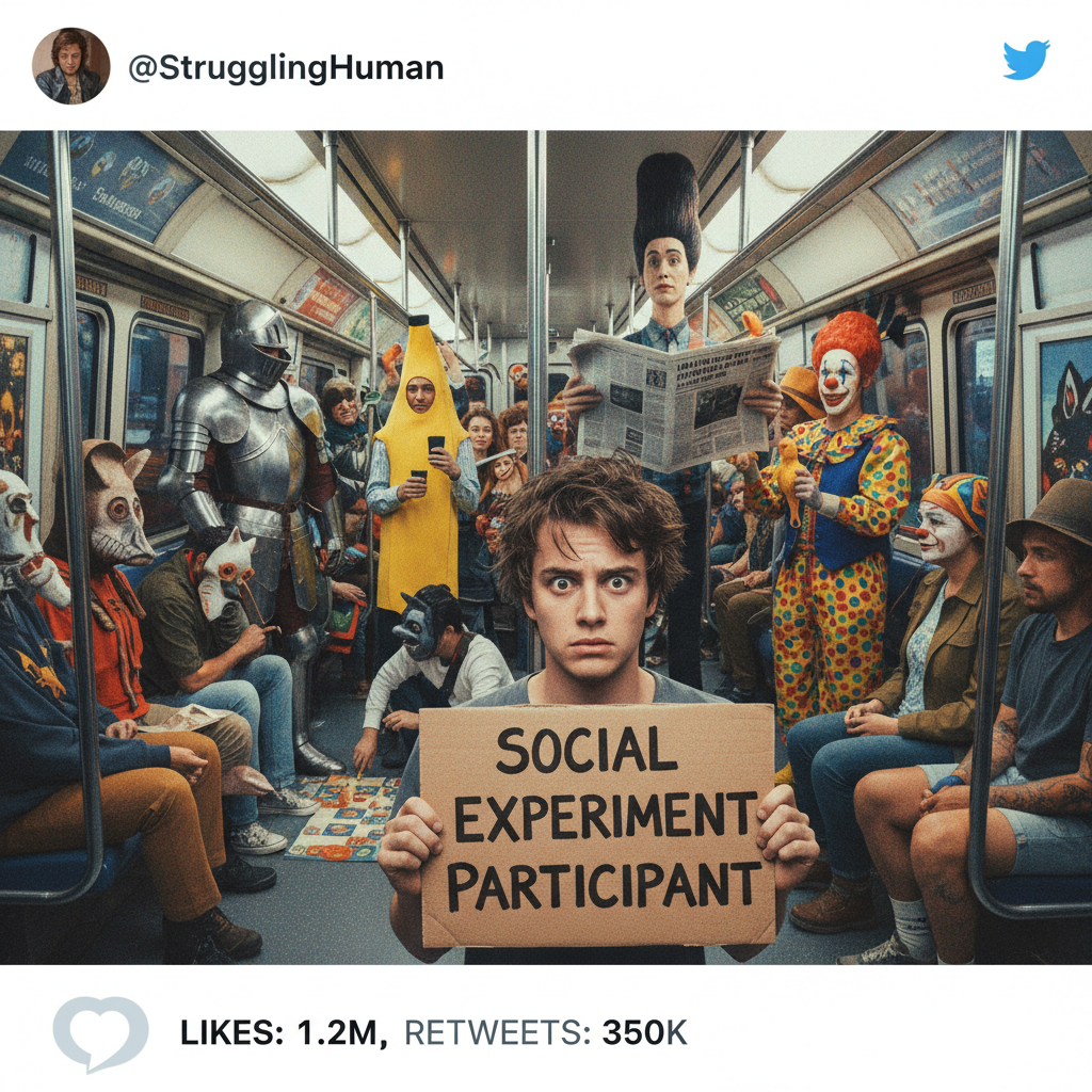 Public transport is just a daily social experiment I never signed up for.