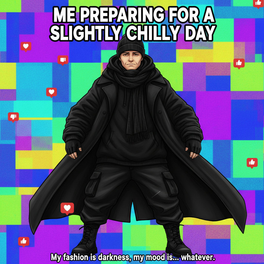 My therapist told me to embrace the darkness. So I bought more black clothes.