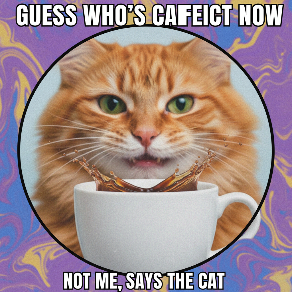My pet just sneezed directly into my coffee. This is my life now.