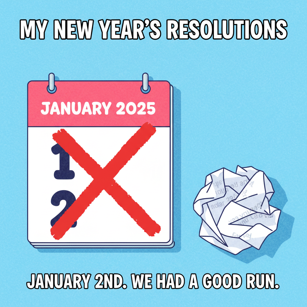 My New Year's resolution lasted until January 2nd. New record!