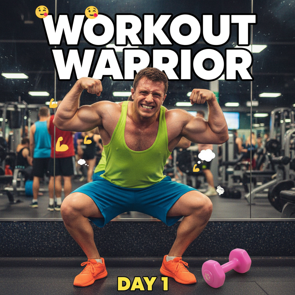 Went to the gym. Did 3 reps. Took a selfie. Called it a day. #FitnessJourney