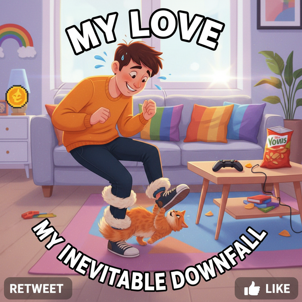 My pet's love language is tripping me every time I walk by. And I love it.