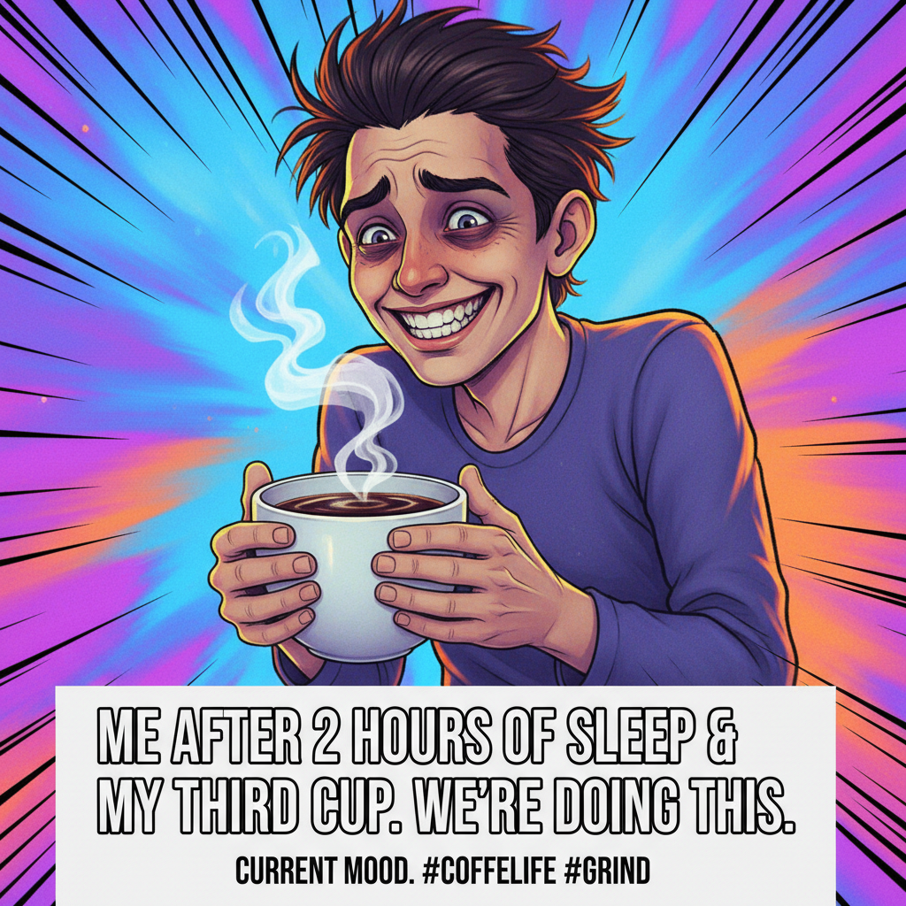 My blood type is coffee. And my therapist says that's not a real thing.