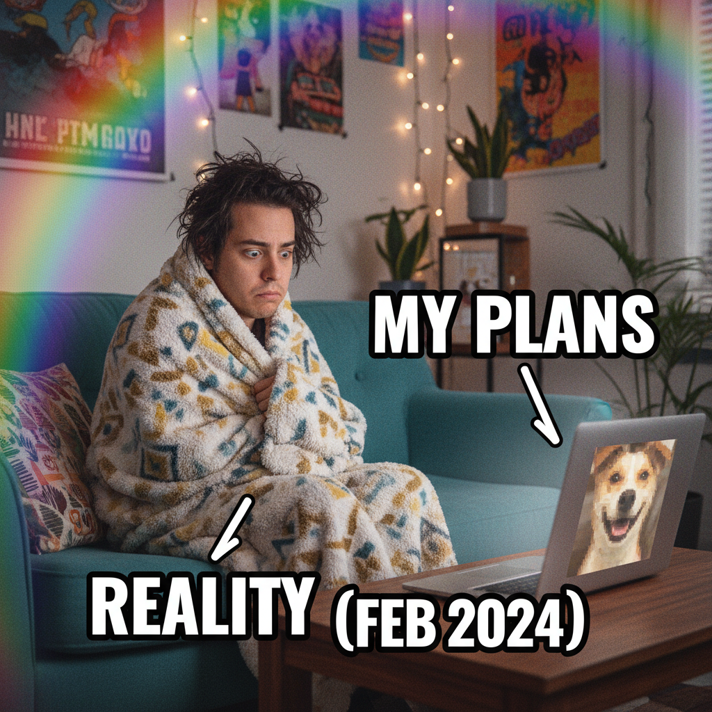 Seasonal depression has entered the chat. My couch is now my co-worker.