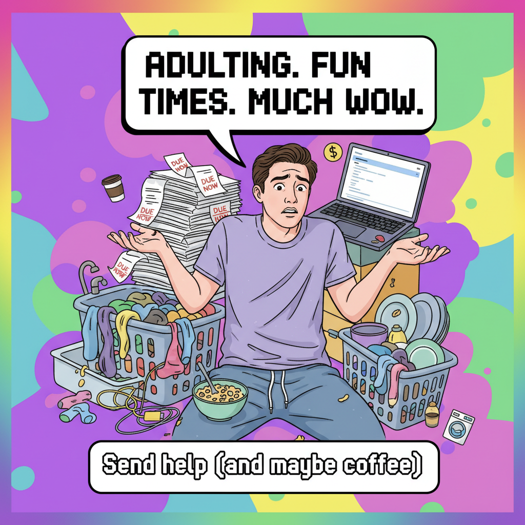 Adulting is just making a series of questionable decisions and hoping for the best.