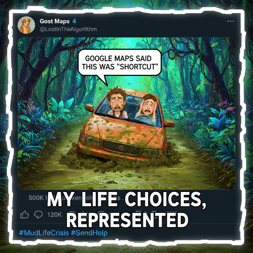 Road trip rule #1: Never trust the person who says 'I know a shortcut'.