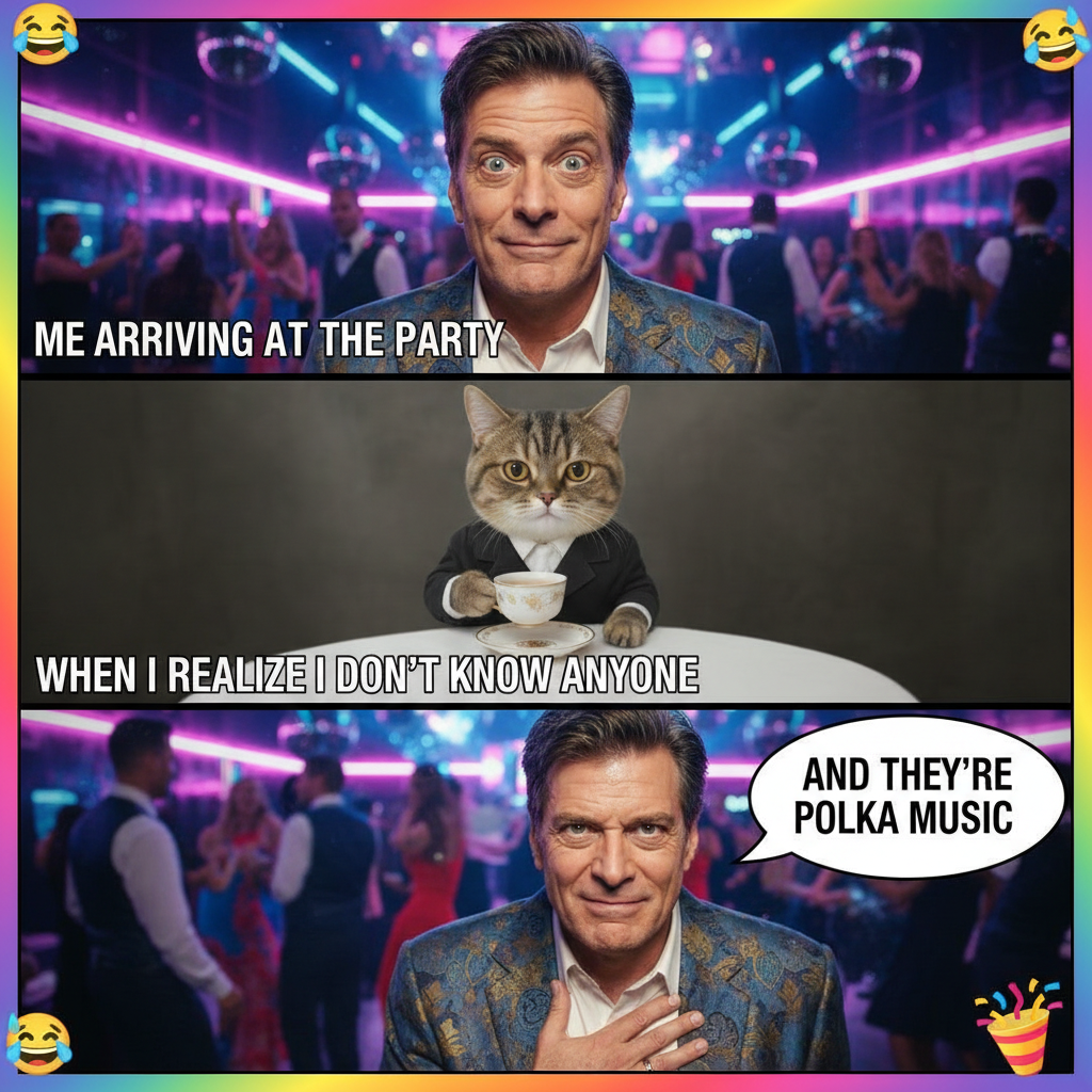 When you see your ex thriving and try to act unbothered like this celeb meme.