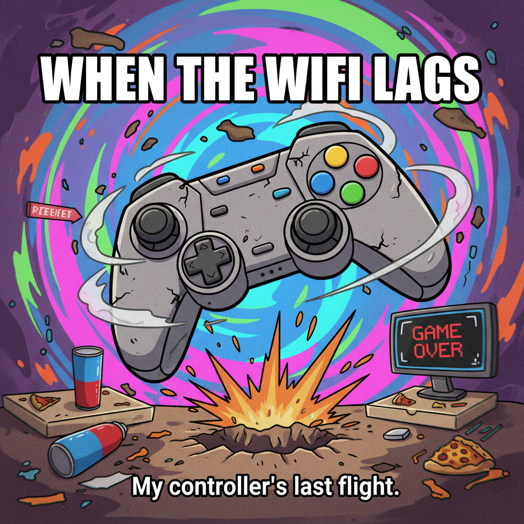 Just lost to a level 1 bot. My controller is now in orbit. Send help.