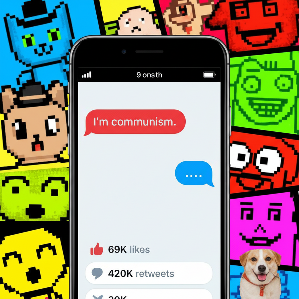 Autocorrect just changed 'I'm coming' to 'I'm communism'. My boss is confused.