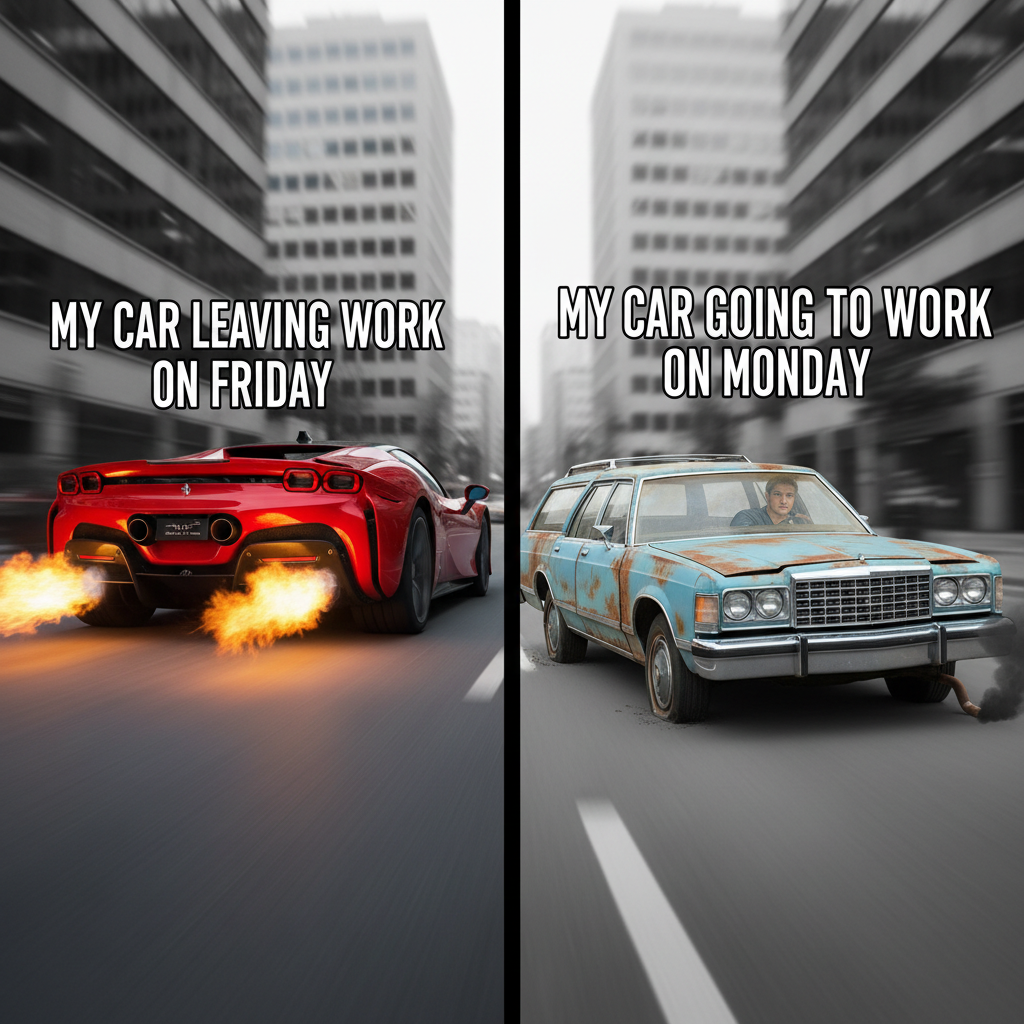 My car on Friday vs. my car on Monday: A tale of two speeds