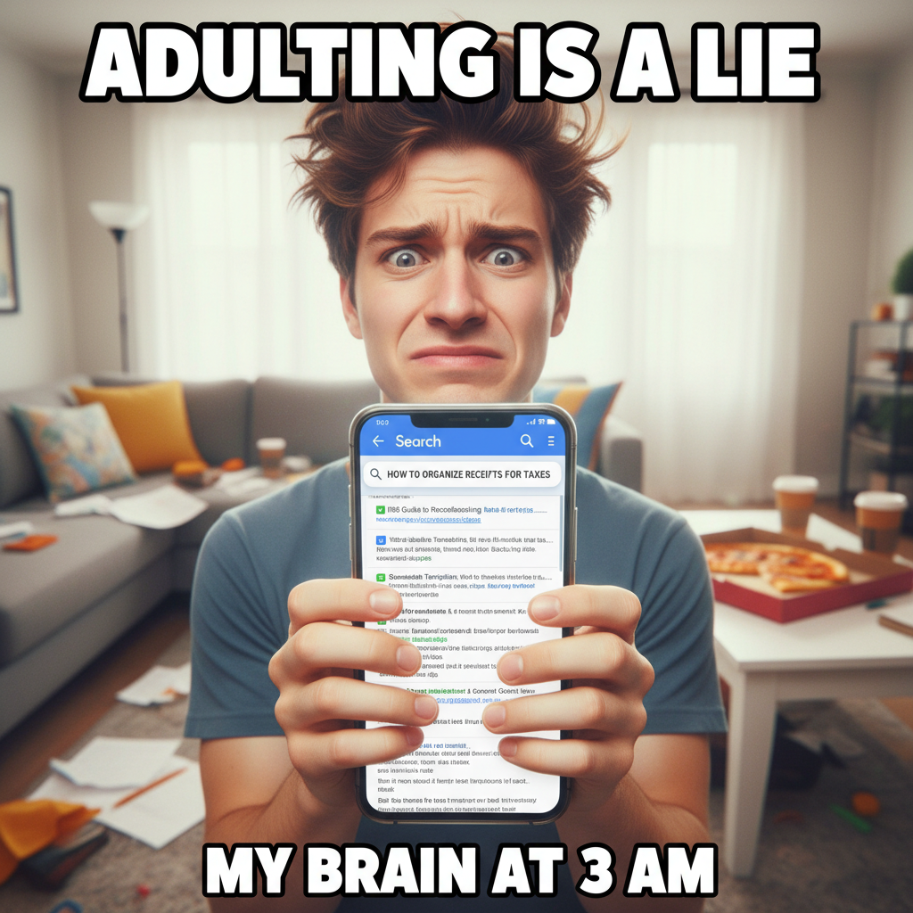 Adulting is just constantly googling 'how to do X' and pretending you know what you're doing.