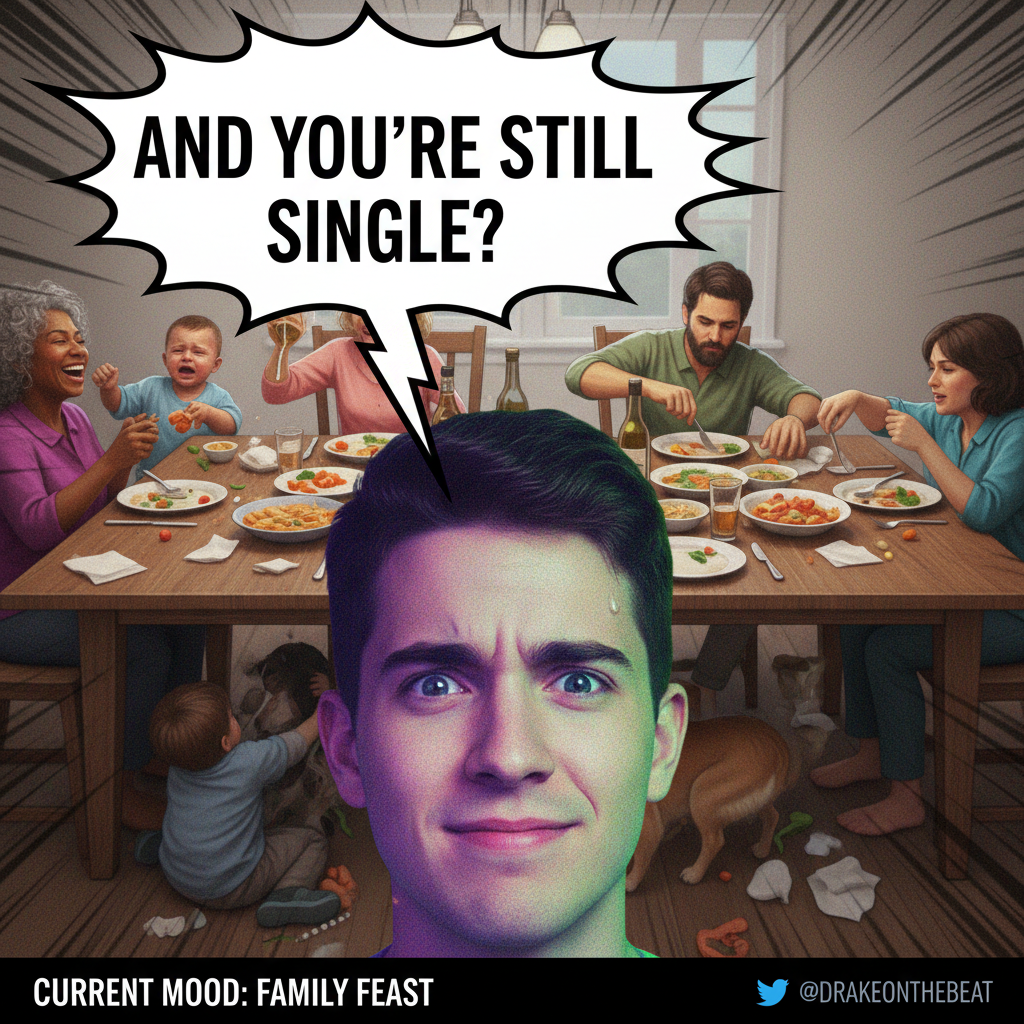 Grandma just asked if I'm 'seeing anyone special' for the 5th time. It's 10 AM. Send wine.