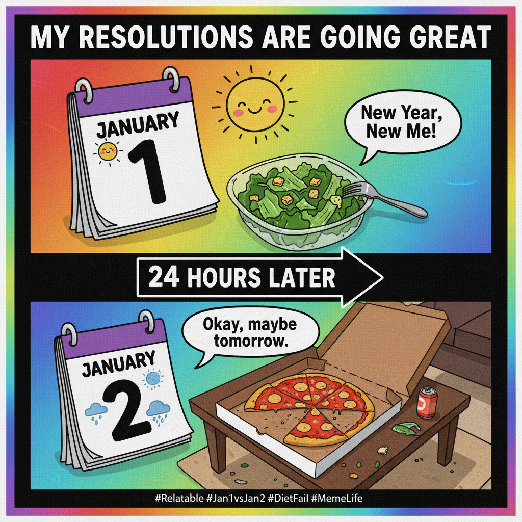 My New Year's resolution to 'eat healthier' lasted until January 2nd. It was a good run.