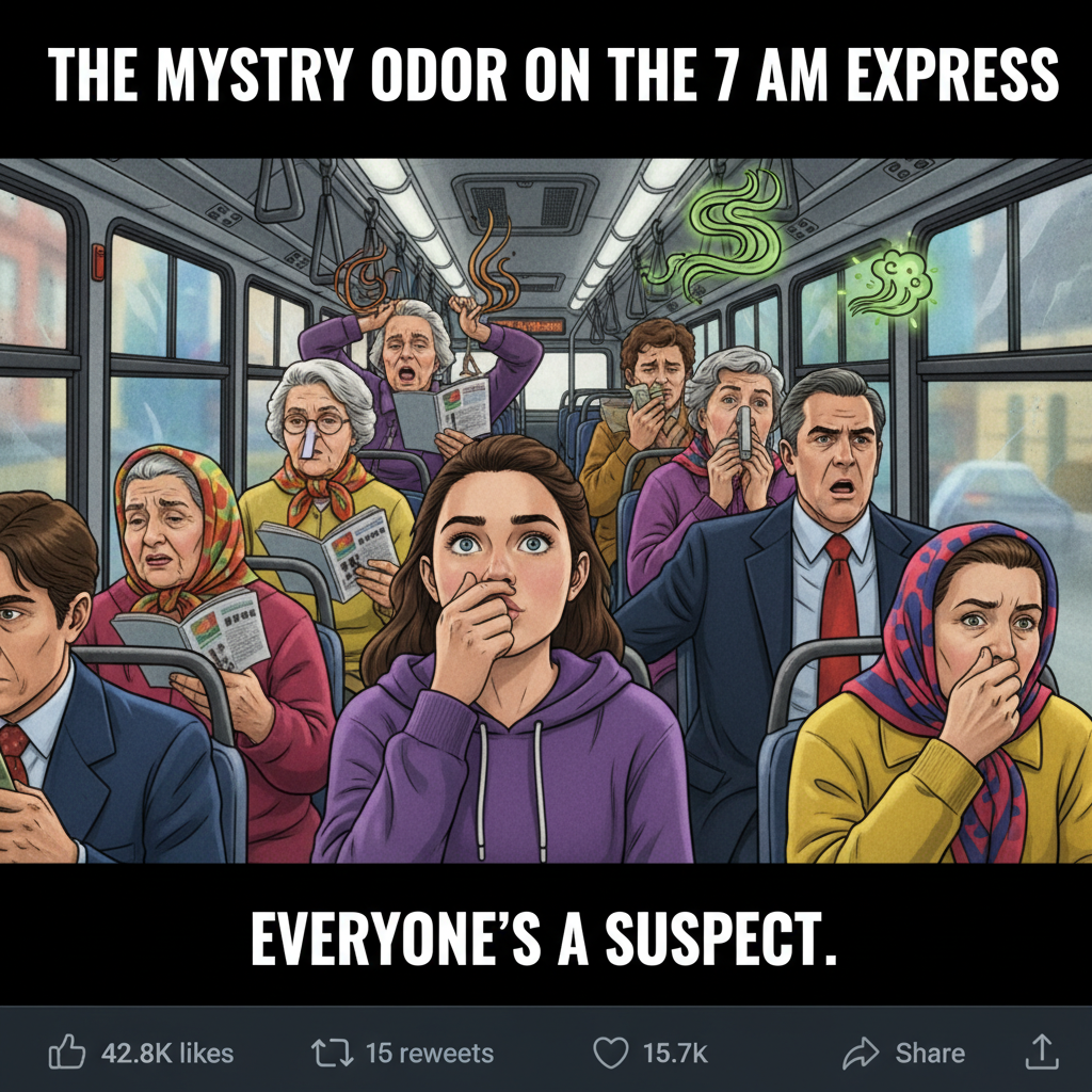 Public transport is just a social experiment to see how many people can pretend not to smell that.