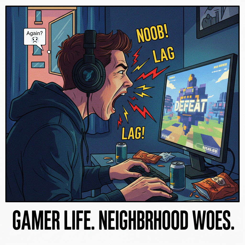 My gaming rage is a performance art. The neighbors agree.