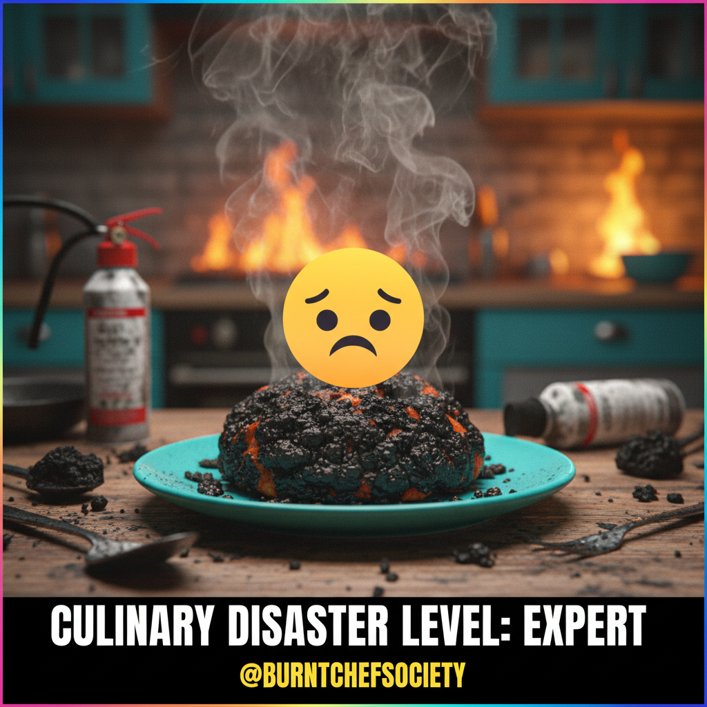 My 'gourmet' meal looks like a science experiment gone wrong. Send help (and a pizza).