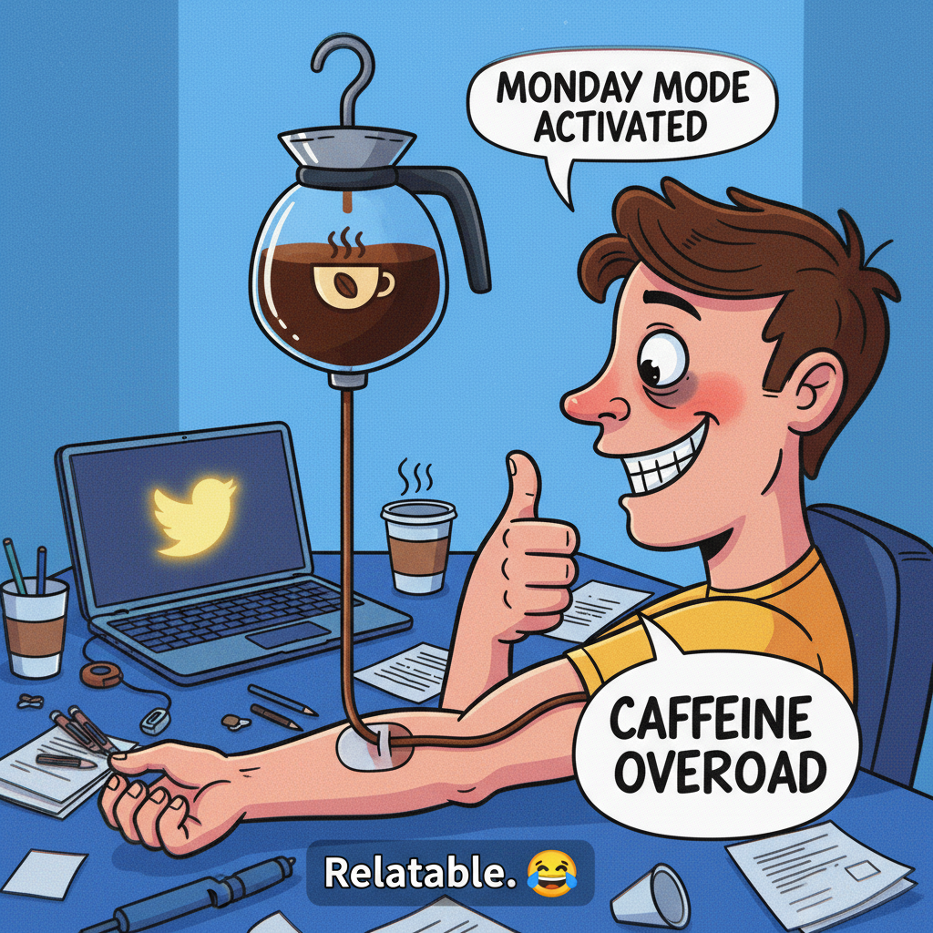 My blood type is coffee. My personality type is 'needs more coffee.'