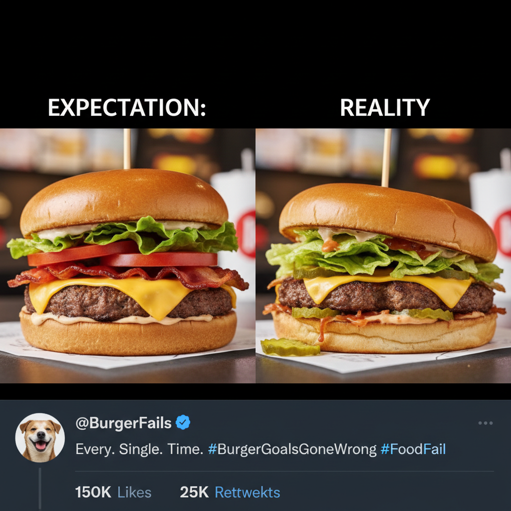 Food delivery app pic vs. what actually arrives. My disappointment is immeasurable.