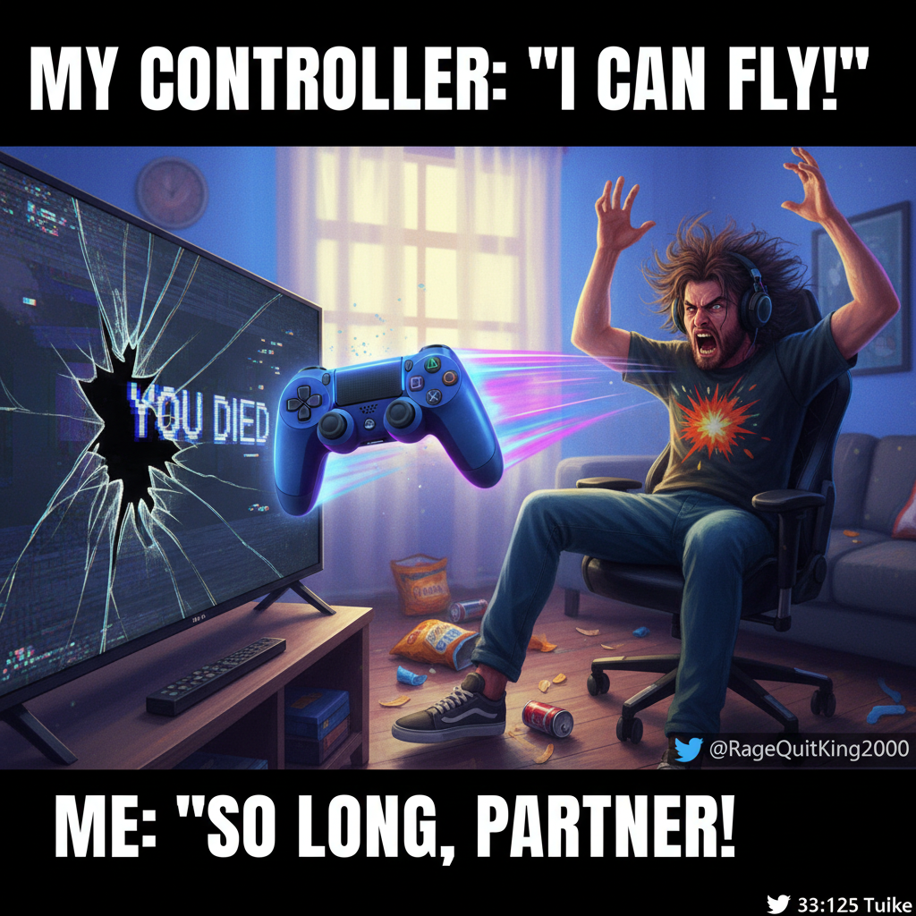 My controller just flew across the room. It wasn't me, it was the lag. Definitely the lag.