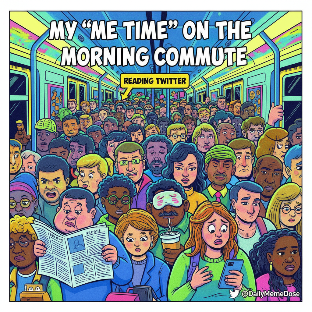 Public transport: where you learn to appreciate personal space by having none.