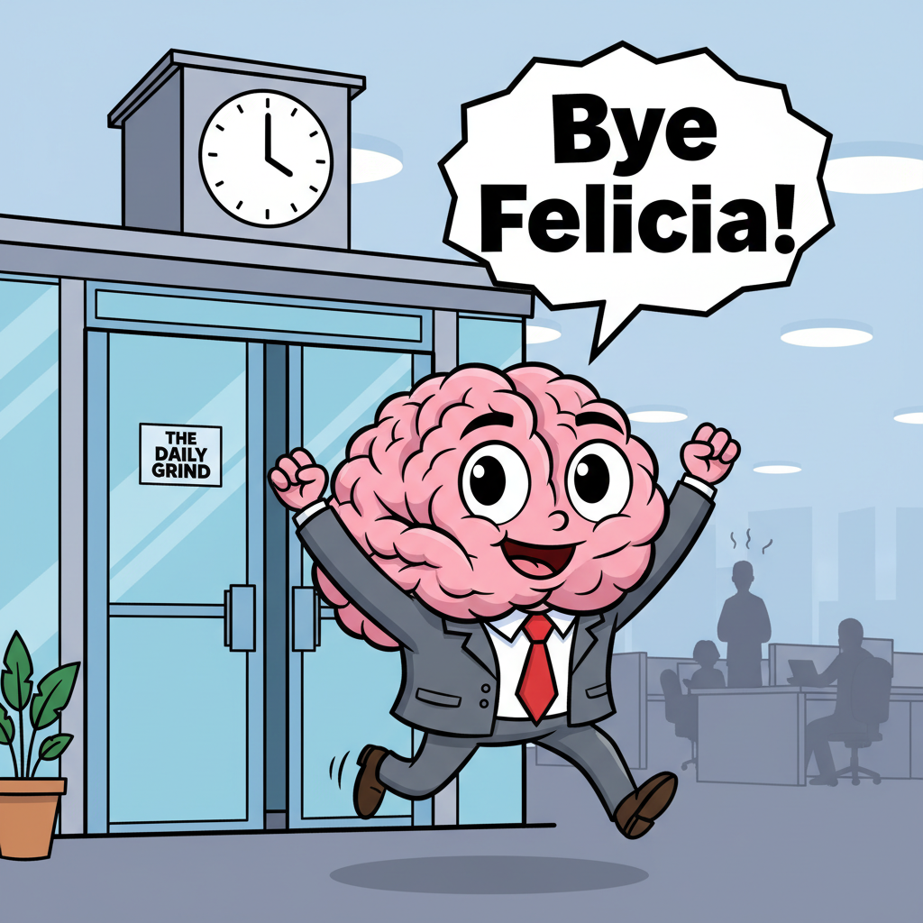 My brain clocking out at 3 PM on a Friday