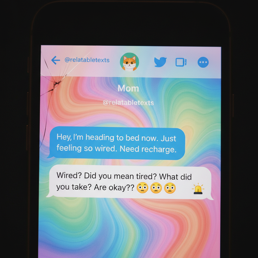Autocorrect just changed 'I'm so tired' to 'I'm so wired'. My boss thinks I'm on drugs.
